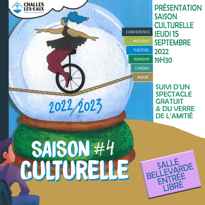 saison culturelle 2022-2023 Challes